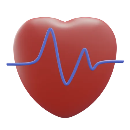 Heart Medical Icon Illustration 3D Icon