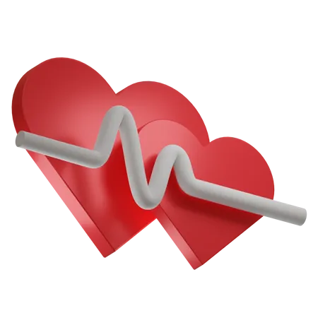 Heart Rate 3 D Icon 3D Icon