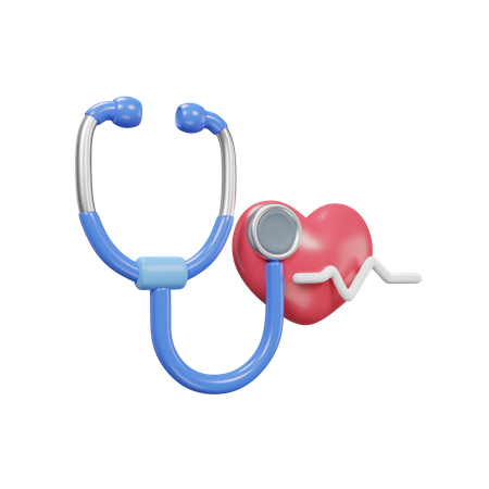 Heart Rate Check  3D Icon