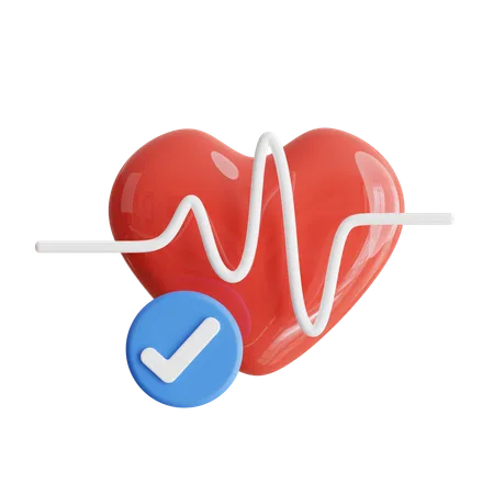 Heart Rate Checkup  3D Icon