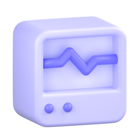 Heart Rate Machine  3D Icon