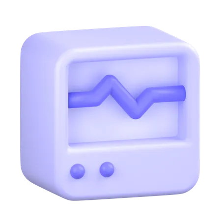 Heart Rate Machine  3D Icon