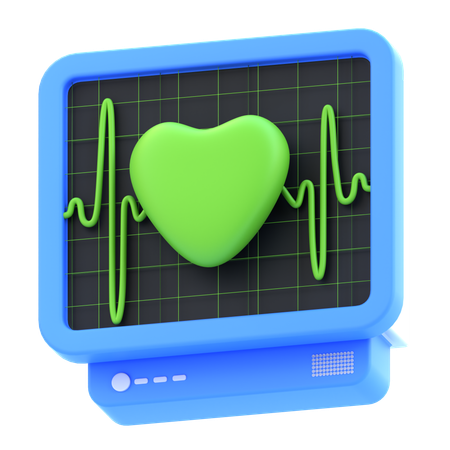 心拍数モニター  3D Icon