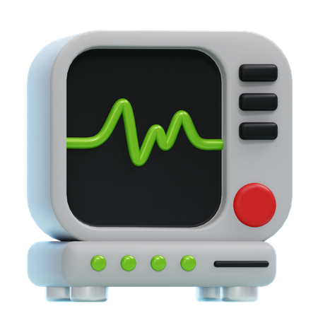 HEART RATE MONITOR  3D Icon