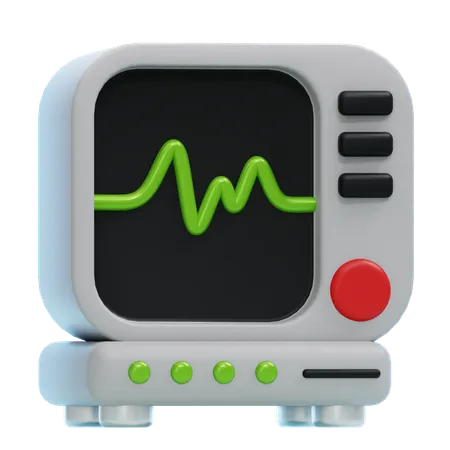 HEART RATE MONITOR  3D Icon