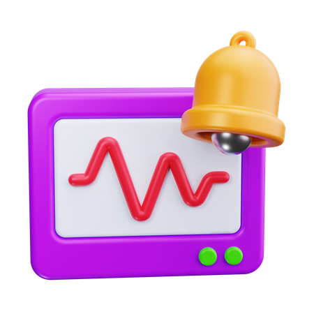 Heart Rate Monitor  3D Icon