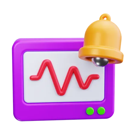 Heart Rate Monitor  3D Icon