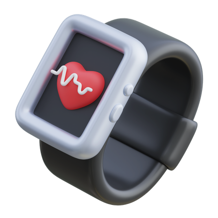 Heart Rate Screen Smart Watch  3D Icon
