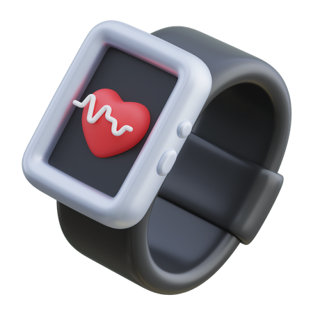 Heart Rate Screen Smart Watch  3D Icon