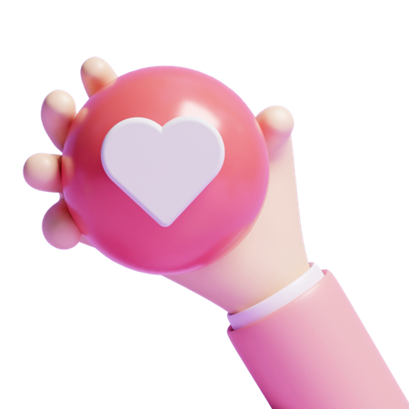 Heart Reaction  3D Icon