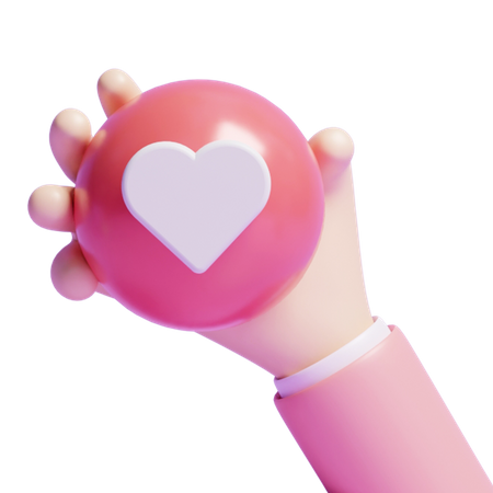 Heart Reaction  3D Icon