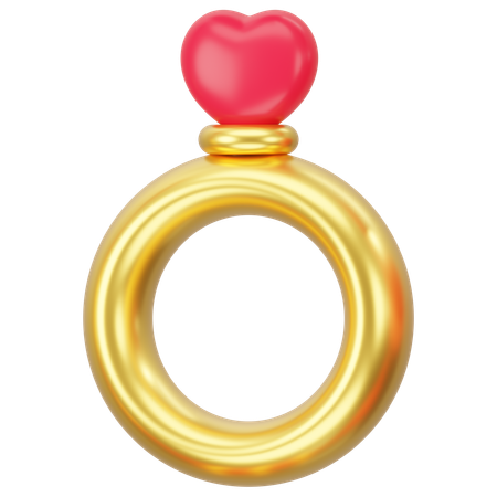 Heart Ring  3D Icon