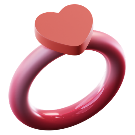 Heart Ring  3D Icon