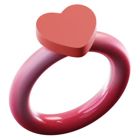 Heart Ring  3D Icon