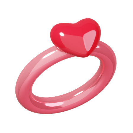 Heart Ring  3D Icon