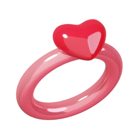 Heart Ring  3D Icon