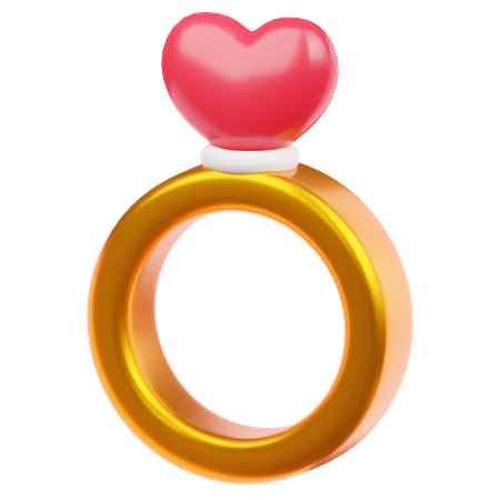 Heart Ring  3D Icon