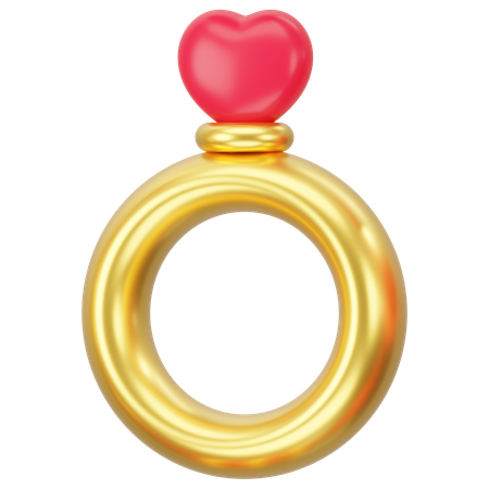 Heart Ring  3D Icon