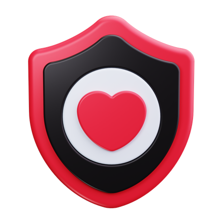 Heart Safety  3D Icon