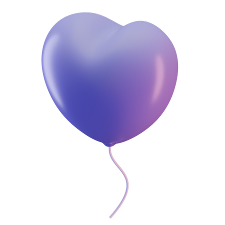 Heart Shape Balloon  3D Illustration