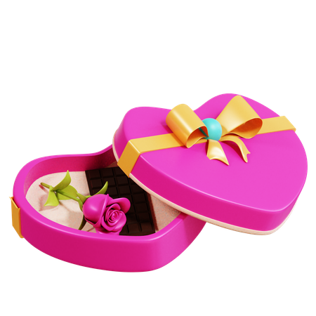 Heart Shape Box  3D Icon