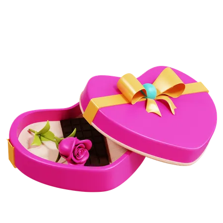 Heart Shape Box  3D Icon