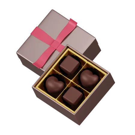 Heart Shape Chocolate  3D Icon