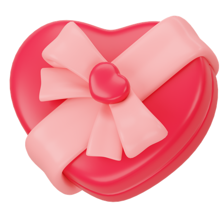 Heart Shape Gift  3D Icon