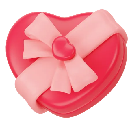 Heart Shape Gift  3D Icon