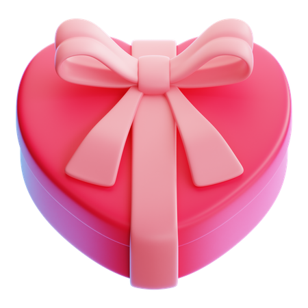 Heart Shape Gift  3D Icon