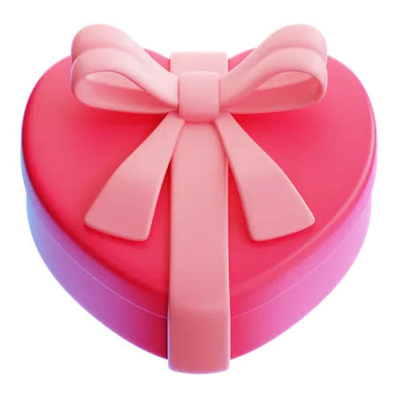 Heart Shape Gift  3D Icon