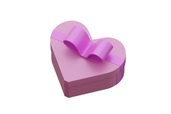 Heart Shape Gift  3D Icon