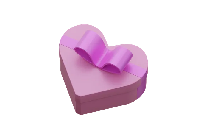 Heart Shape Gift  3D Icon