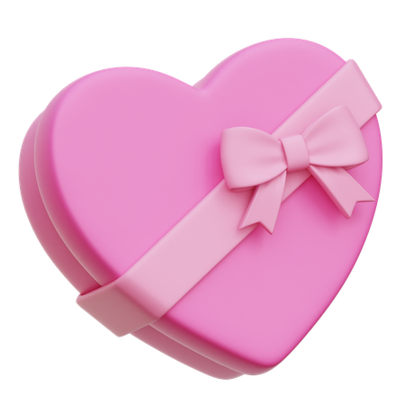 Heart Shape Gift  3D Icon