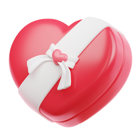 Heart Shape Gift  3D Icon