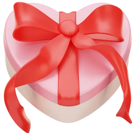 Heart Shape Gift  3D Icon