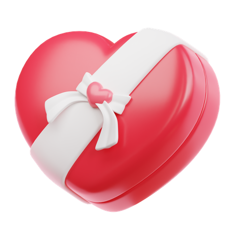 Heart Shape Gift  3D Icon