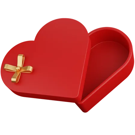 Heart Shape Gift Box  3D Icon