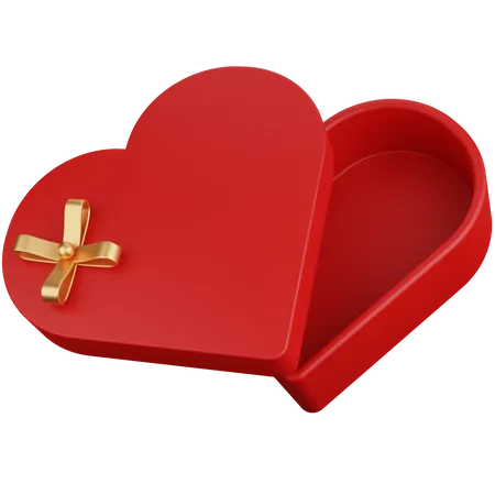 3 D Icon Illustration Heart Shape Gift Box 3D Icon
