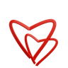 3d for heart shape ribbon