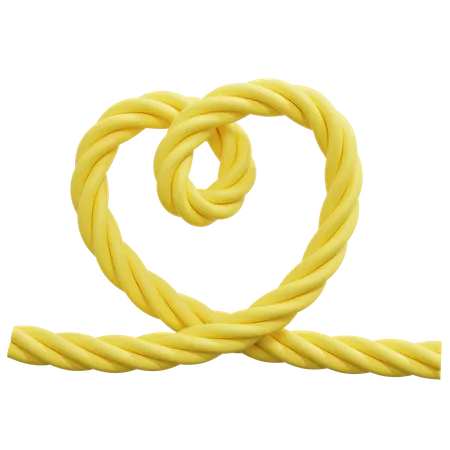 Heart Shape Rope  3D Icon