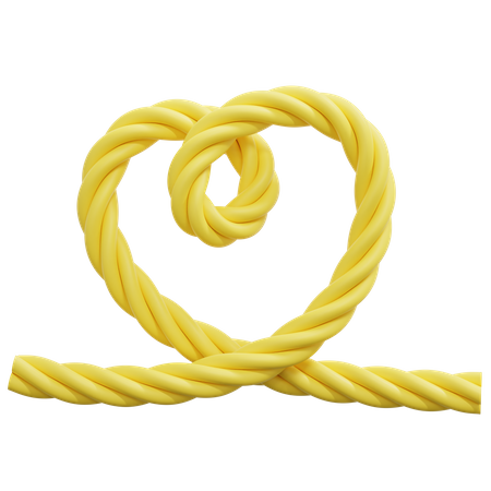 Heart Shape Rope  3D Icon