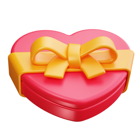 Heart Shaped Gift  3D Icon