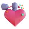 heart perfume 3d logo
