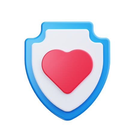 Heart Shield  3D Icon