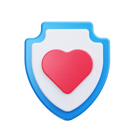 Heart Shield  3D Icon