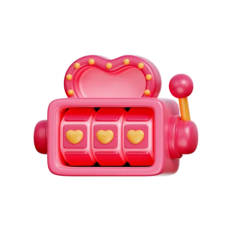 Heart Slot machine  3D Icon