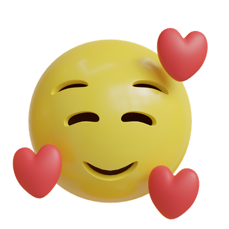 Heart smile  3D Icon