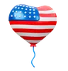 Heart Usa Balloons