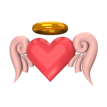 Heart Wings  3D Icon